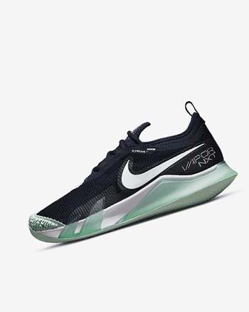 Nike Court React Vapor NXT Obsidian Verde Menta Blancos | MX 3002